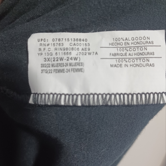 JMS Just My Size 3X Women's Longsleeve - Picture 4 of 11